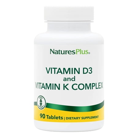 Nature's Plus Vitamin D3 and Vitamin K Complex 90 Tablet