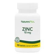 NaturesPlus Zinc Tablets - 10 mg, 90 Tablets - 90 Servings