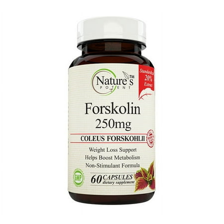 Nature's Potent™ - Forskolin 250 Mg, Standardized to 20% Pure Extract