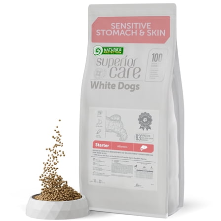 Nature's Protection Superior Care Grain Free Salmon Starter Dry Dog Food, Puppy & Mothers of All Breed, 22 lb Bag Salmon