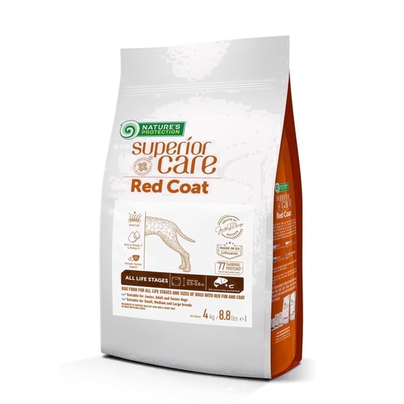 Nature's Protection Superior Care Dry Dog Food, Red Coat, All Life Stages, Grain-Free Salmon, 8.8lb