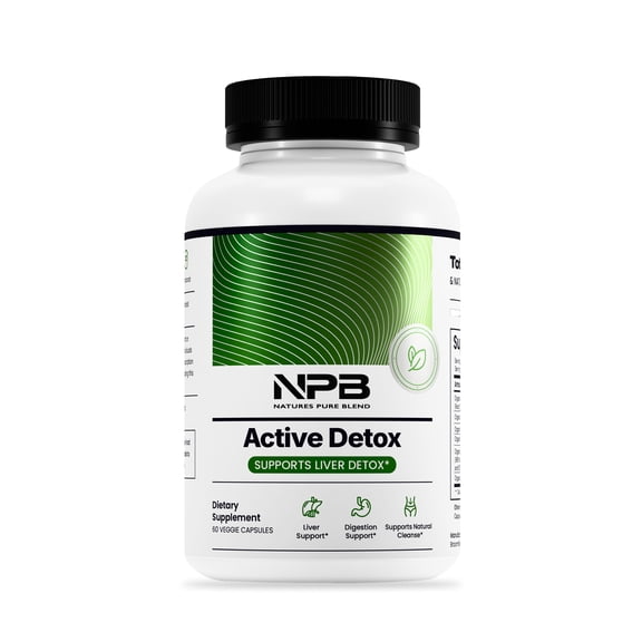 Nature's Pure Blend Active Detox Apple Cider Vinegar (The Mother) - Digestion Support - Liver Cleanse - Healthy Bowel Movements