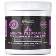Natures Pure Edge Milk Thistle Powder for Pets, Liver Support, 85g