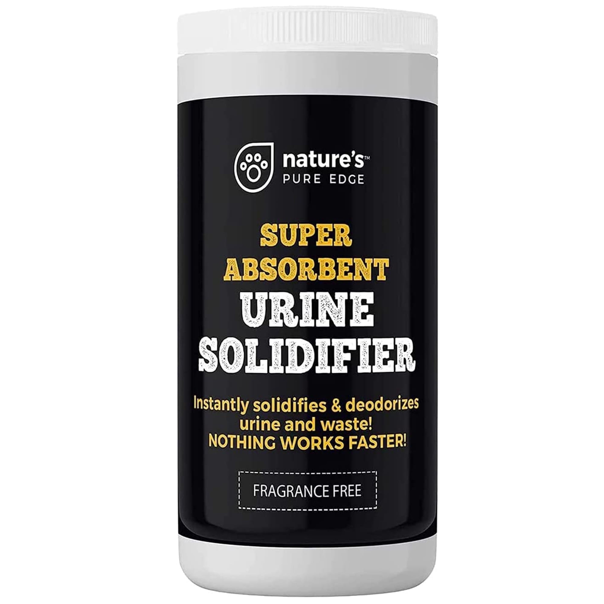 Nature's Pure Edge 2‑lb Urine Solidifier & Absorbent Gel Powder – Super Absorbent Polymer for Camping Toilets, Travel Urinals, Pet Loo & Bedpans – Fast Solidifying Granules