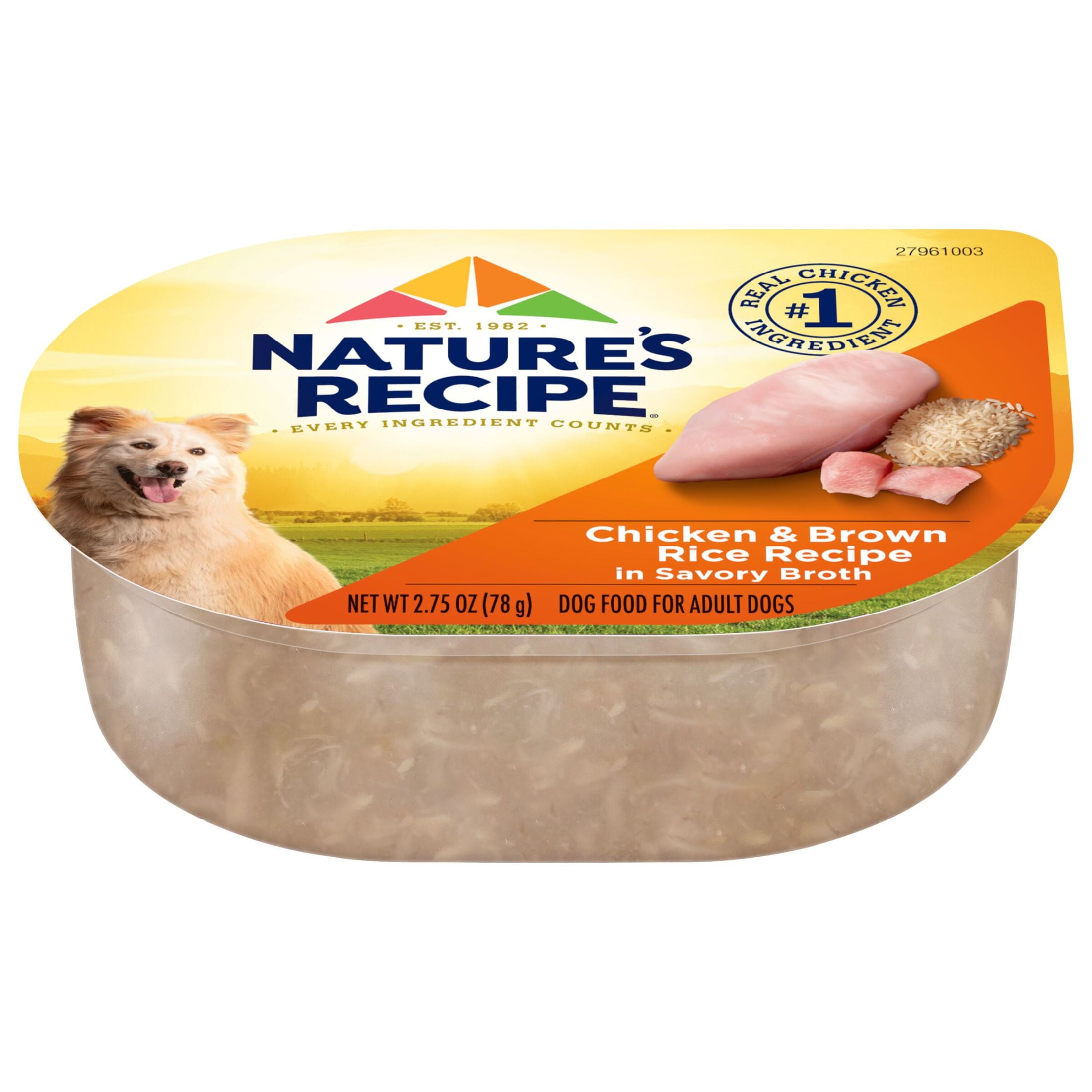 Nature s Recipe Wet Dog Food Chicken Wild Salmon in Broth Recipe 2.75 Ounce Cup Pack of 12