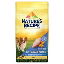 Nature′s Recipe Dry Dog Food, Grain Free Small Breed Chicken, Sweet Potato & Pumpkin Recipe, 4 lb. Bag
