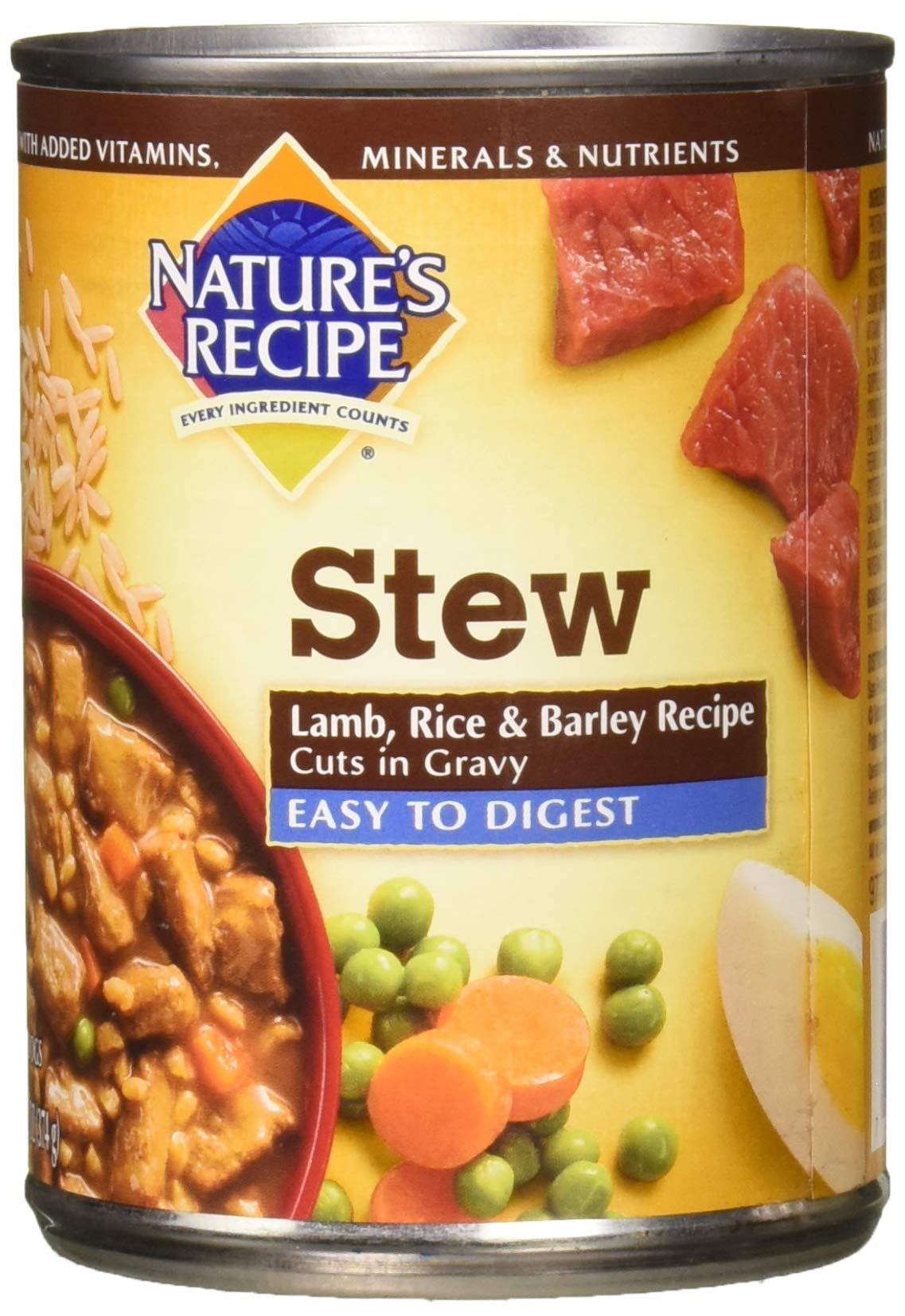 Nature's Recipe Easy to YPF5 Digest Wet Dog Food, Lamb, Rice & Barley