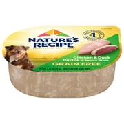 Nature’s Recipe Grain Free Chicken & Duck Recipe in Savory Broth Wet Dog Food, 2.75 oz. Cup