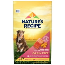 Nature’s Recipe Grain Free Salmon, Sweet Potato & Pumpkin Recipe, Dry Dog Food, 24 lb.