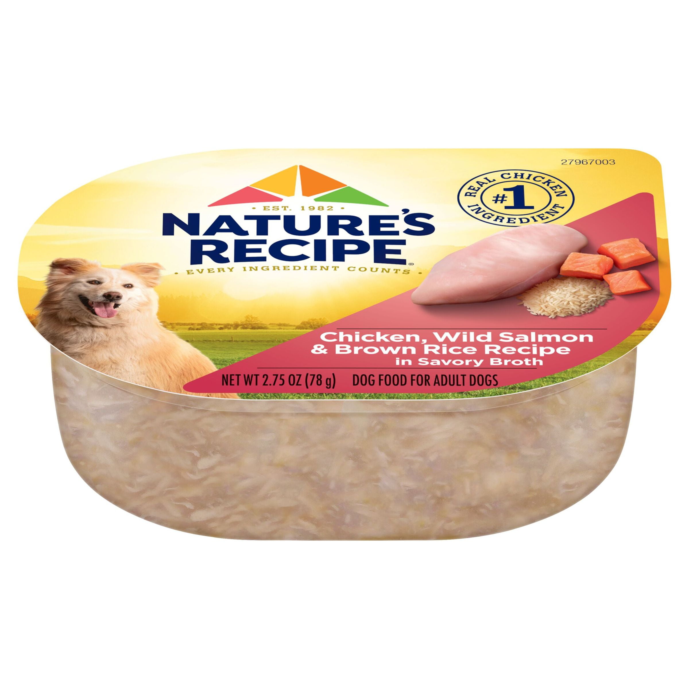 Nature’s Recipe Wet Dog Food, Chicken, Wild Salmon & Brown Rice Recipe
