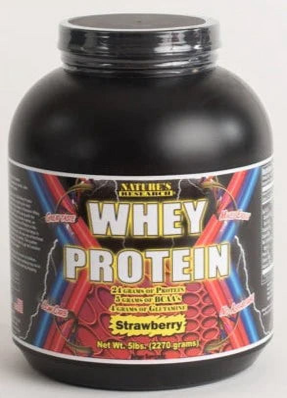 Nature's Research Whey Protein Flavor: Strawberry, Size: 5 lb