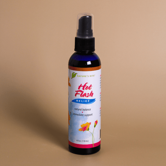 Natures Rite Hot Flash Cooling Spray, 4 oz, Natural Herbal Mist for Womens Comfort, Refreshing Support