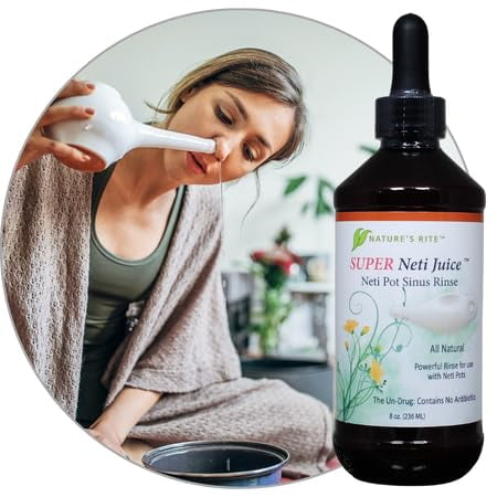 Keramik Neti Pot Nasenspülung 250ml - Nasenreiniger Für Allergien & Nebenhöhlen