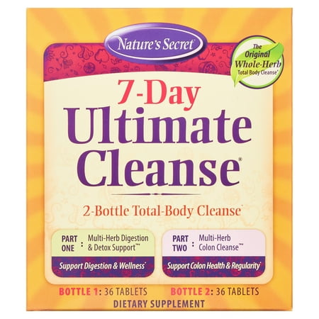 Nature's Secret 7-Day Ultimate Cleanse Dietary Supplement, 72 Count