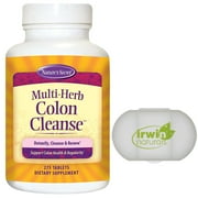Natures Secret Multi-Herb Colon Cleanse Detoxify, 275 Tablets, with a Pill Case