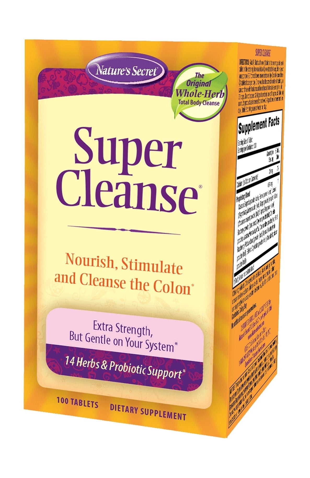 Nature's Secret Super Cleanse Extra Strength, 100 Tablets