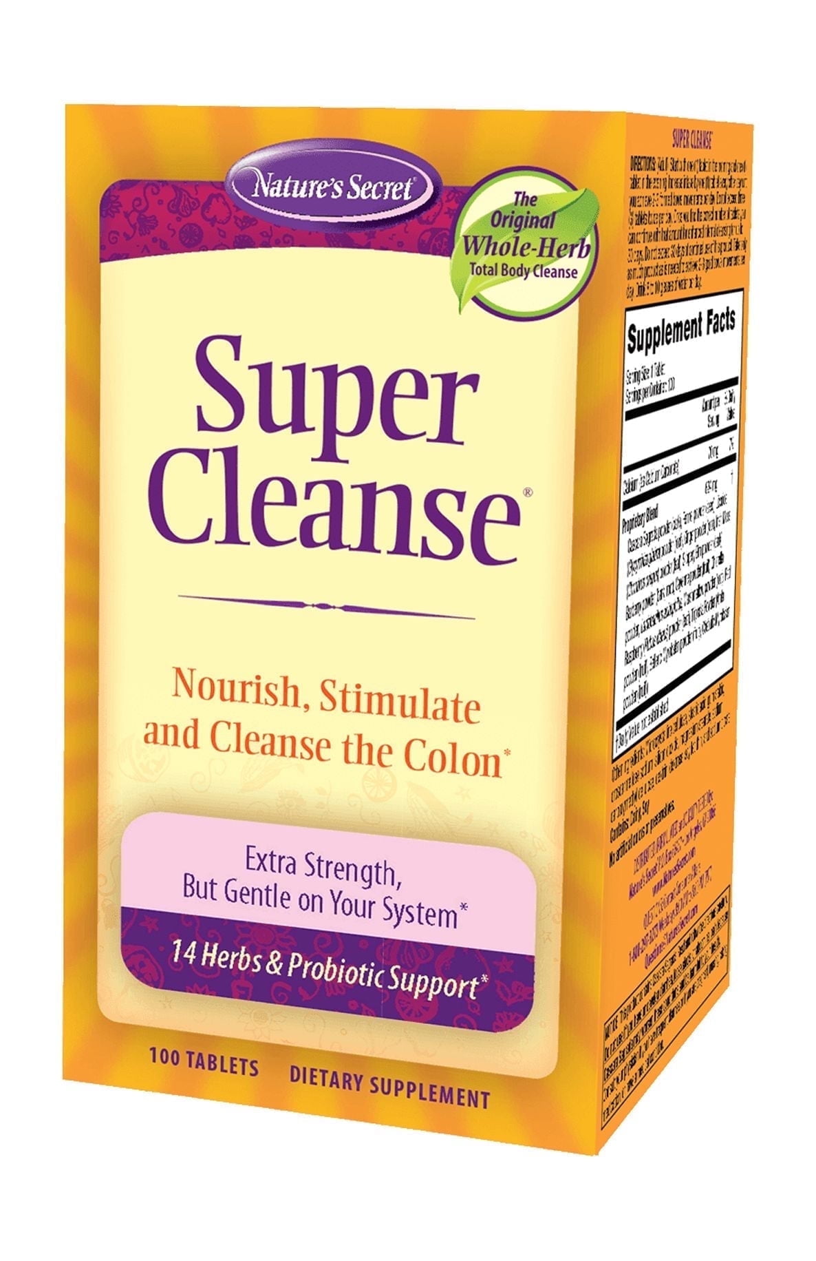 Natures Secret Super Cleanse Extra Strength 100 Tablets