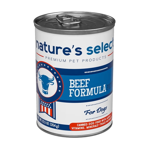 Nature's Select - Beef Formula Paté - Canned Food for Dogs (Case of 12)