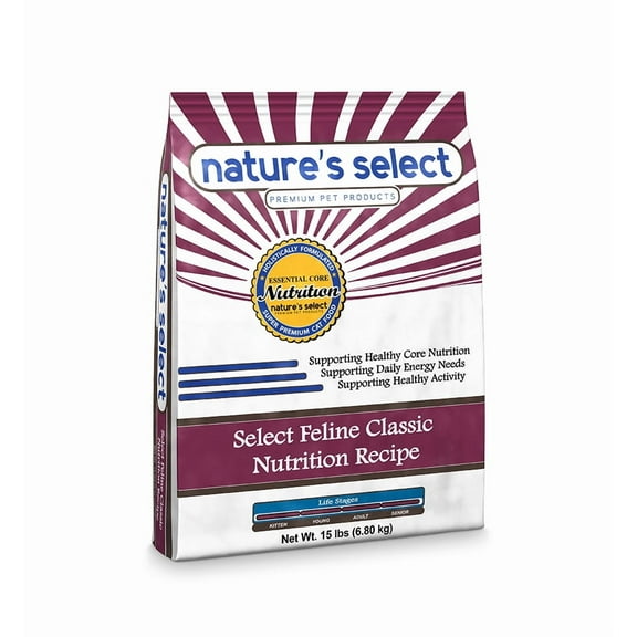 Nature's Select Feline Classic Nutrition Recipe - Dry Cat Food for All Ages