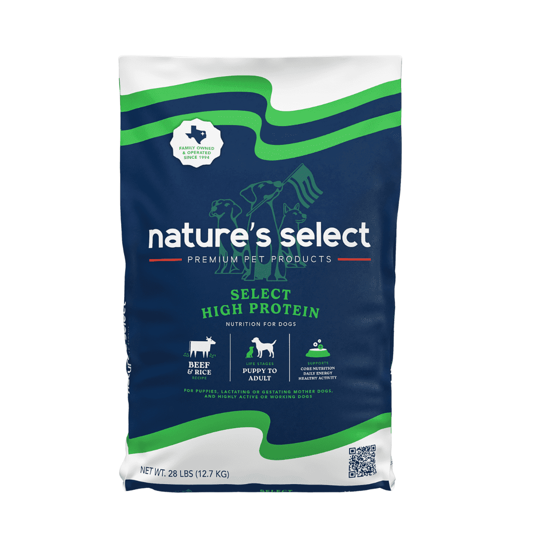 Nature's Select High Protein Beef & Rice Recipe, Dry Dog Food for All Life Stages (28 lbs)