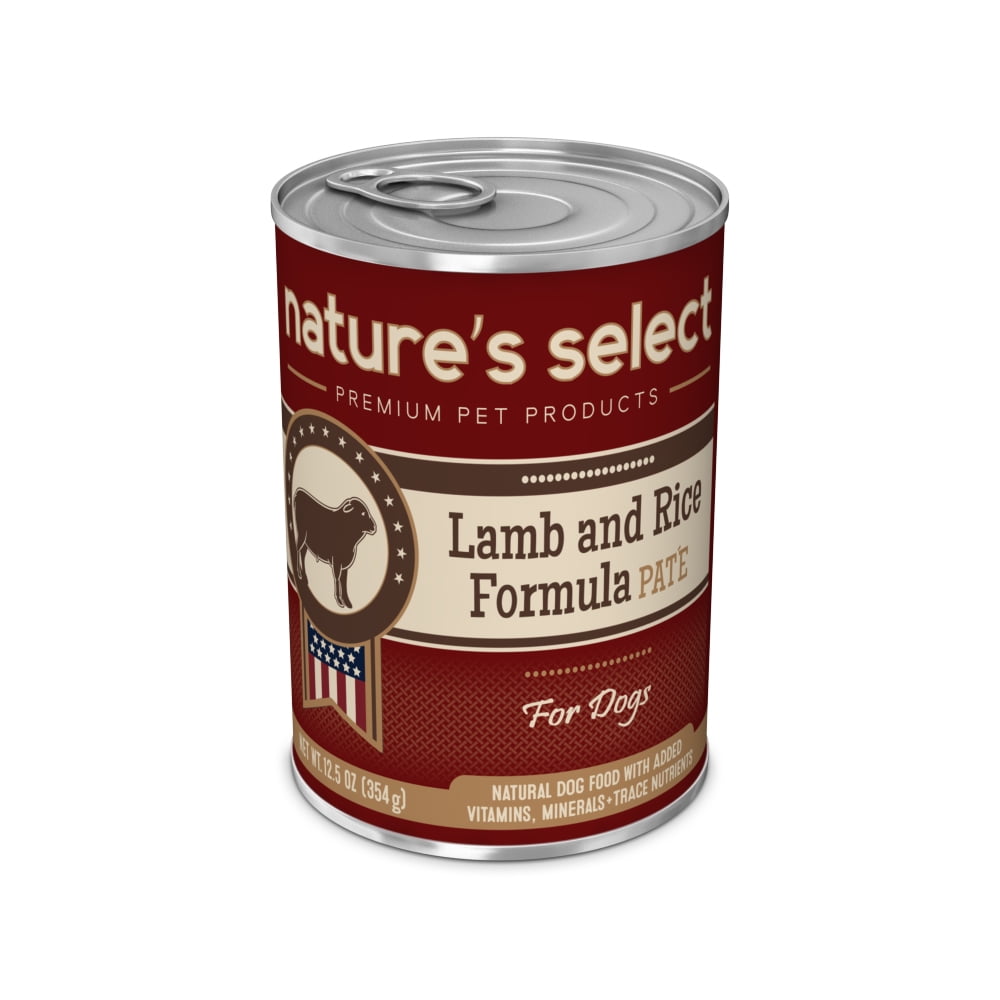 Nature's Select - Lamb & Rice Formula Paté - Canned Food for Dogs (Case of 12)