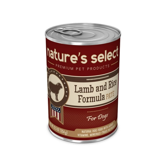Nature's Select - Lamb & Rice Formula Pat - Canned Food for Dogs (Case of 12)
