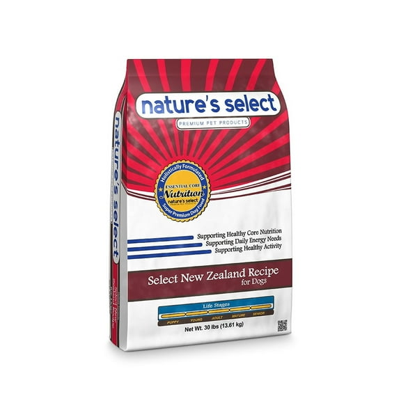 Nature's Select New Zealand Recipe - Lamb & Rice, Dry Dog Food for All Life Stages