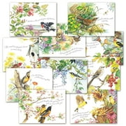 Nature's Serenade Religious Thinking of You Greeting Card Value Pack- Set of 20 (10 designs) Faith and Friendship, 5" x 7", by Current