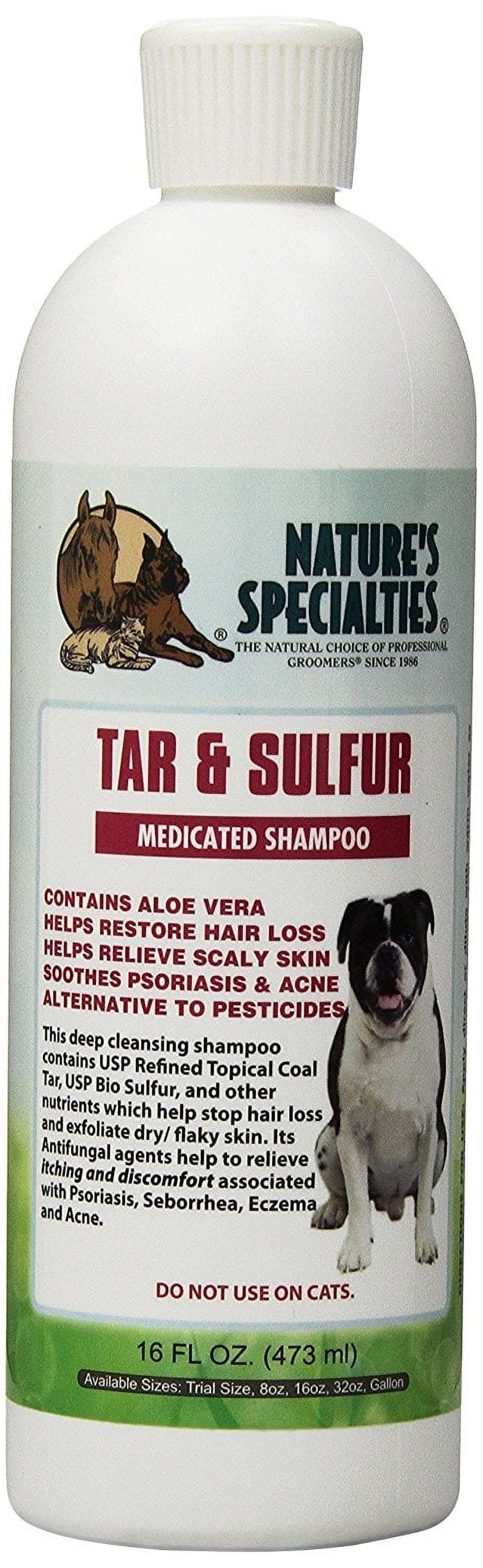 Nature's Specialties Tar and Sulfur Pet Shampoo, 16-Ounce