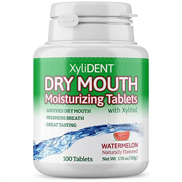 Nature's Stance XyliDENT Xylitol Tablets for Dry Mouth Relief Stimulates Saliva, Freshens