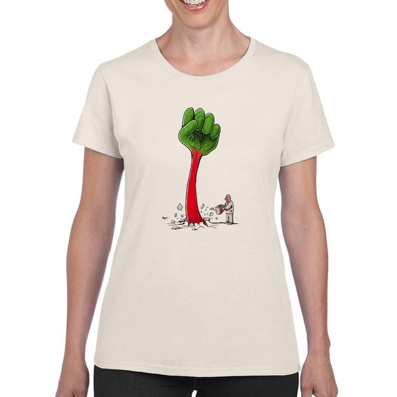 Nature's Strong Arm T-Shirt Women -Muzaffar Yulchiboev Designs, Female 3X-Large