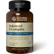 Nature's Sunshine Balanced B Complex, 120 Tablets | B Complex Vitamins to Support Digestion and Nervous System Health with Vegetarian Formula