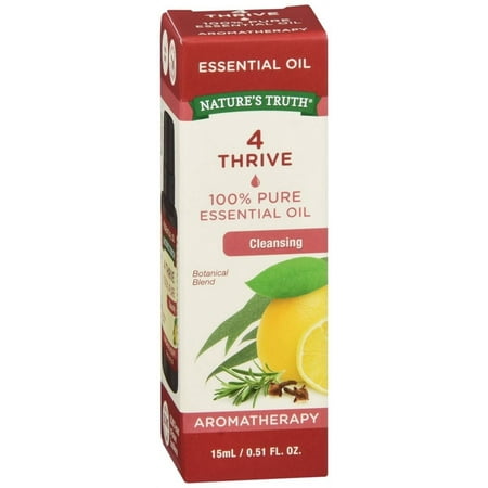 Nature's Truth 100% Pure Cleansing Essential Oil, 4 Thrive 0.51 oz 3-Pack