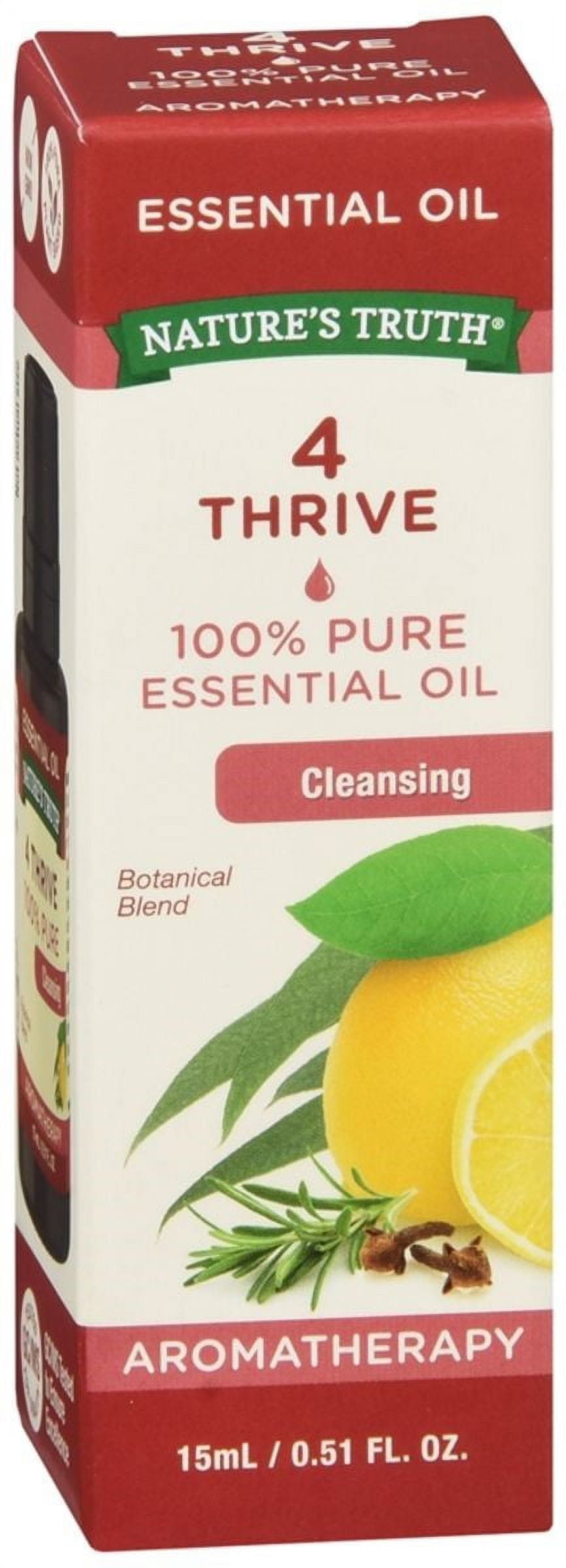 Nature's Truth 100% Pure Cleansing Essential Oil, 4 Thrive 0.51 oz (Pack of 6)