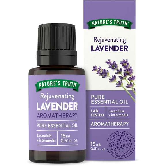 Lavender Essential Oil | 15 mL | 100% Pure | Natural & Undiluted | GC/MS Tested | by Nature's Truth