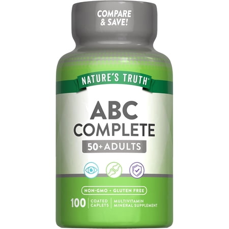 Multivitamin For Men and Women | 50 Plus | 100 Caplets | by Nature's Truth