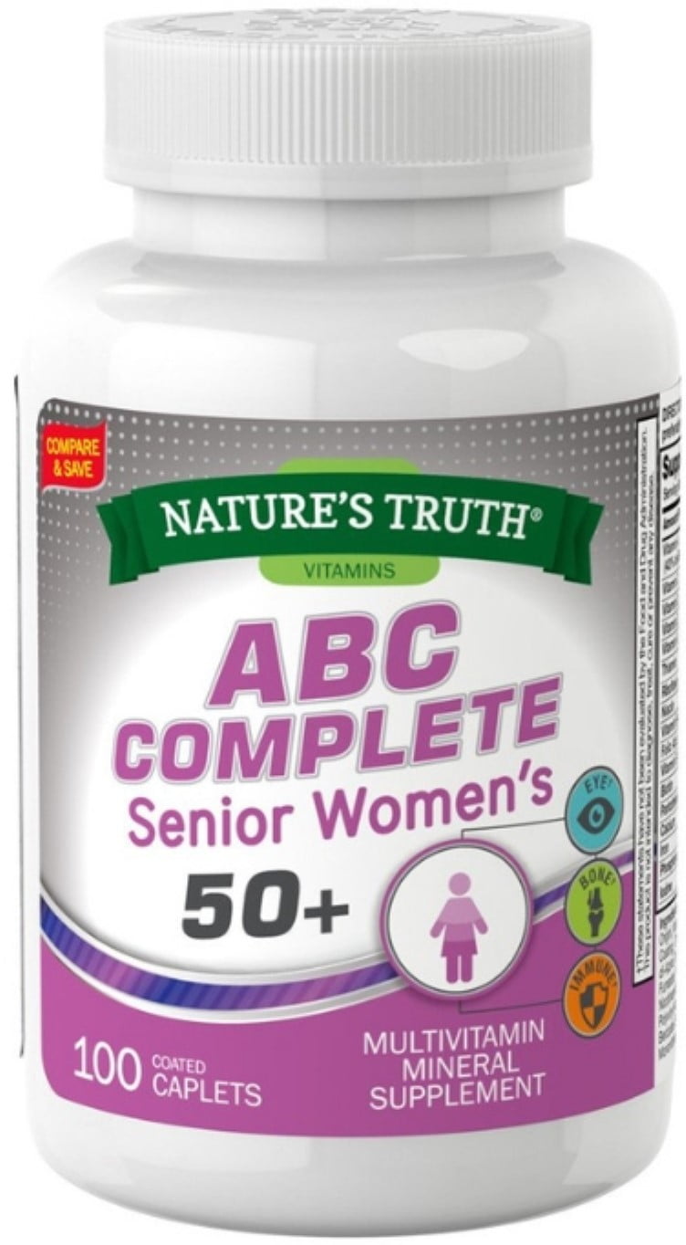 Nature's Truth ABC Complete Senior Women's 50+ Multivitamin, 100 ea ...
