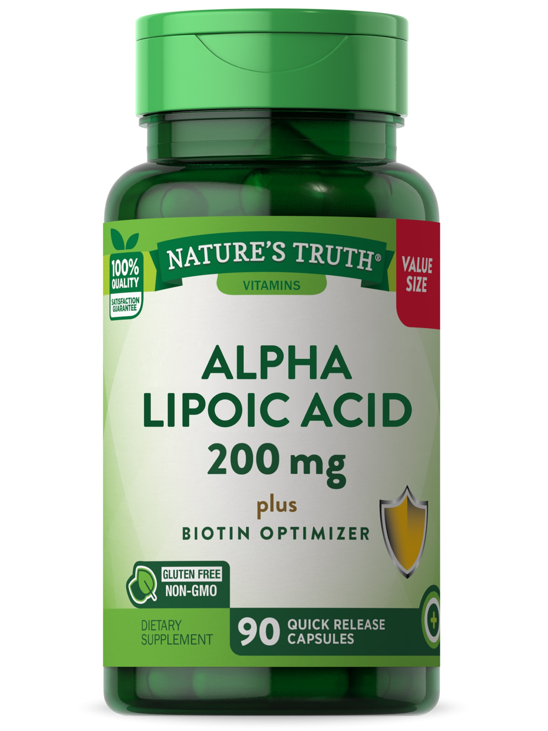 Nature's Truth Alpha Lipoic Acid, 200 mg, 90 Quick Release Capsules
