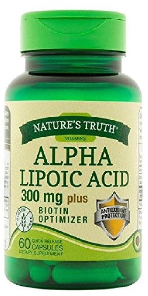 Nature's Truth Alpha Lipoic Acid 300mg w/ Biotin Optimizer, 60ct, 2-Pack