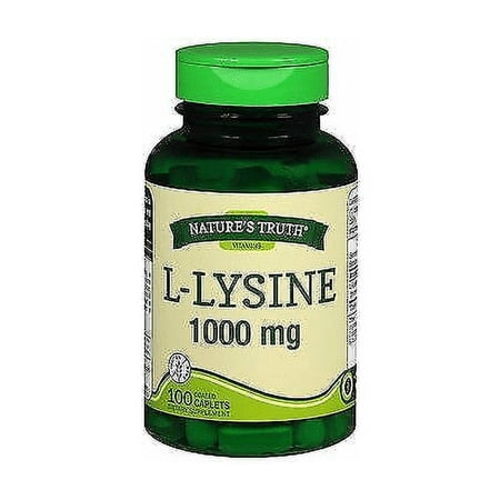 Nature's Truth Amino Acid L-Lysine 1000mg Immune Function 100 ct, 2-Pack