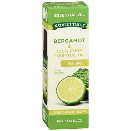 Nature's Truth Bergamot Essential Oil | 15 mL | 100% Pure | Natural & Undiluted | GC/MS Tested | for Aromatherapy