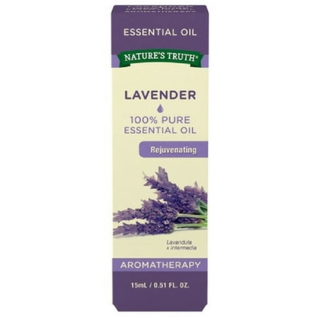 Nature's Truth Aromatherapy Pure Essential Oil, Lavender 0.51 oz (Pack of 3)