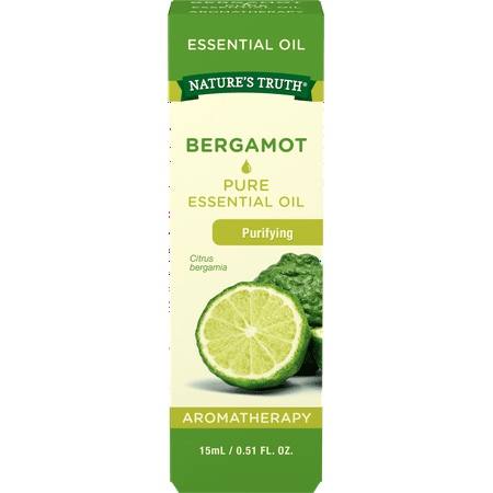 Bergamot Essential Oil | 15 mL | 100% Pure | Natural & Undiluted | GC/MS Tested | for Aromatherapy | by Nature's Truth
