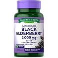 thumbnail image 1 of Nature's Truth Black Elderberry Capsules | 100 Count | Super Concentrated Sambucus Extract | Non-GMO and Gluten Free, 1 of 5