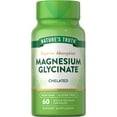 thumbnail interactive-video image 1 of Magnesium Glycinate Capsules | 200mg | 60 Count | Non-GMO, Gluten Free Supplement | by Nature's Truth, 1 of 8