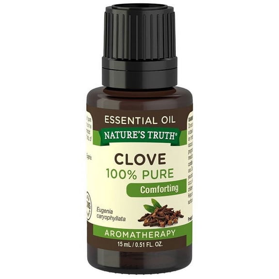 Nature's Truth Comforting Clove Eugenia Caryohyllata Essential Oil, 0.51 oz