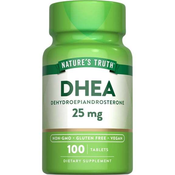 DHEA 25mg Tablets | 100 Count | Vegan, Non-GMO & Gluten Free Supplement | by Nature's Truth