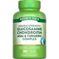 thumbnail image 1 of Glucosamine Chondroitin MSM Complex | 90 Caplets  | Double Strength Supplement | Non-GMO, Gluten Free | by Nature's Truth, 1 of 7