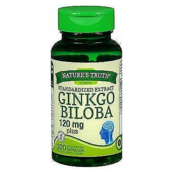 Nature's Truth Gingko Biloba w/ Bacopa Monnieri Extract, 100ct, 5-Pack