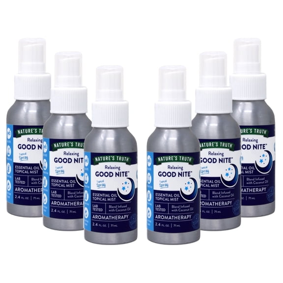 Nature's Truth Good Nite Calming Mist Aromatherapy Essential Oil Blend, 2.4 oz (Pack of 6)